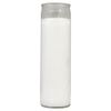 St Jude Candle Clear Glass White