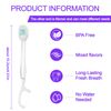 JOUGE Disposable Mini Toothbrush Travel Toothbrushes with Toothpaste Portable Peppermint (Perppermint, 80pcs)