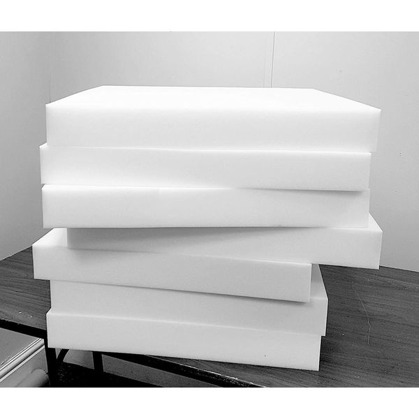 House of Threads HT Upholstery Foam Premium Quality Replacement Foam Sheet Cut to Any Size High Density Garden Furniture Cushions Seat Pads for Seating, Stool, Expanding Foam (24"x24"x5")