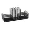 Safco Product 3263BL Onyx Mesh Desk Organizer with Three Vertical Sections, Two Baskets, Home, Office & Classroom Organization Black, 7.8" x 17" x 6.8"