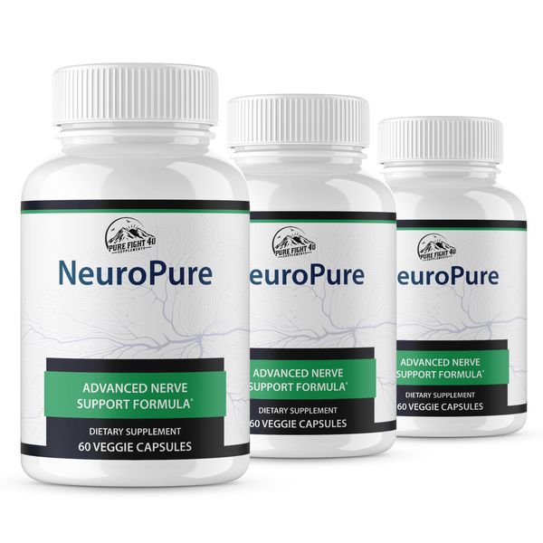 Neuro Pure Advanced Nerve Formula Supports Brain Health & Function - 3 Bottles