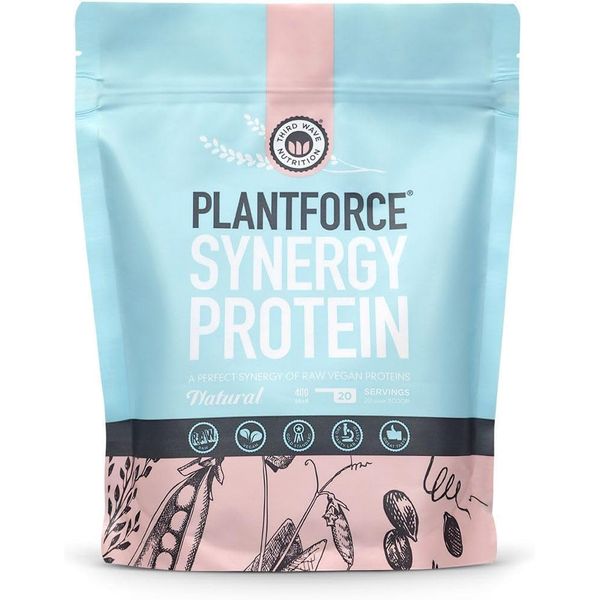 Plantforce Synergy Protein Natural - Raw Vegan Proteins - 400g