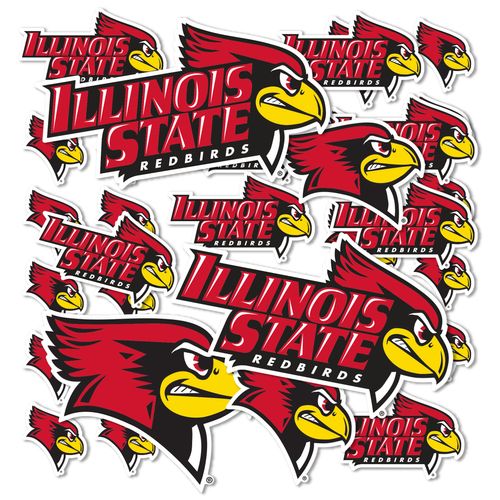 Illinois State University Sticker Redbirds ISU Stickers Vinyl Decals Laptop Water Bottle Car Scrapbook T1 (Type 1-1)