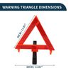 TUCKBOLD Car Warning Triangle Foldable | for Breakdown Roadside Warning Triangle 1 Pcs