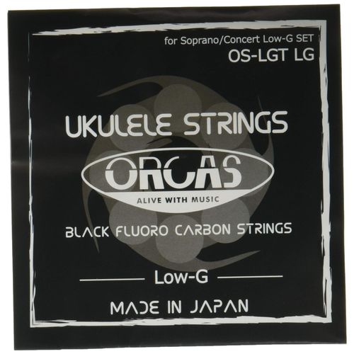Orcas orukasu Ukulele Strings Light Gauge [For Soprano Concert] Low – G Tuning For OS – LGT LG [Black] (oslgt LG)