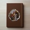 Dragon Sitting on Toilet - Wall Hole Sticker with 3D Effect