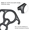 SOB Rescue Figure 8 Descender Belaying 40KN Bent Ear Belay Device Rock Climbing Rappelling Gear Aluminum Magnesium Alloy