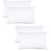 Kinfolk Textile Pillow Cases 4 Pack Egyptian Cotton 200 Thread Count (White)