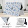 JOYLAND Plastic Hard Shell Case Compatible with MacBook Pro 13 Inch, Blue Bow Pattern, Protective Hard Shell Case