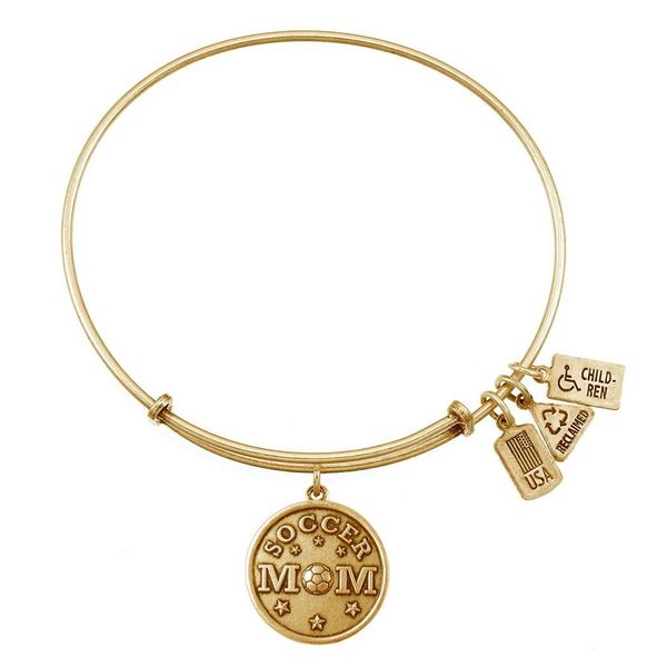 Mom's Soccer Charm Bangle