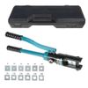 16 MT Hydraulic Crimping Tool Cable Lug Crimper Tool Kit Includes W/13 Dies