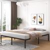 18 Inch Tall King Size Bed Frame Underbed Storage, Easy Assembly Heavy Duty