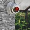 Laroal 2pcs Dome Simulation Security Camera White Simulation Surveillance Camera With Flashing LED Light Indoor Surveillance Camera (White)