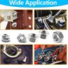 150pcs #10-24 Hex Nuts, 304(A2-70) Stainless Steel Hardware Nuts, SAE Hex Machine Screw Nuts