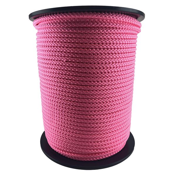 12mm Pink Polypropylene Braided Poly Rope Cord x 40 Metre Strong String