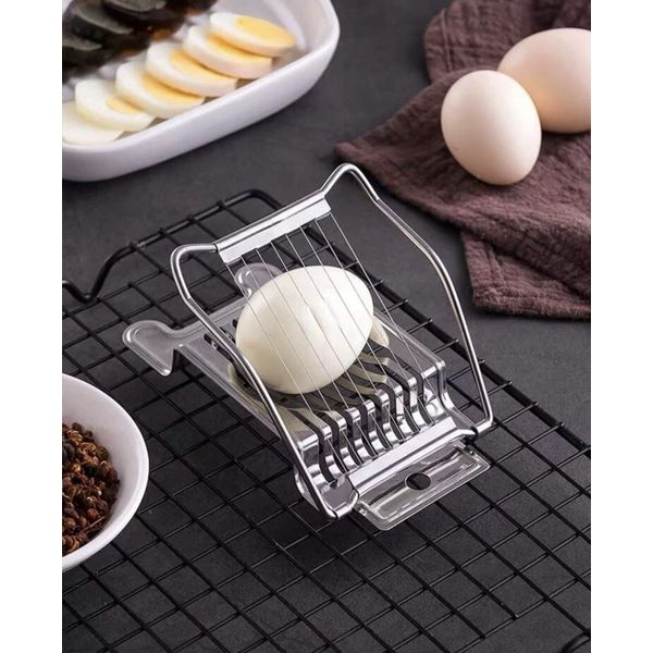 Stainless Steel Boiled Egg Slicer Cutter Mushroom Tomato Ham Kitchen Chopper