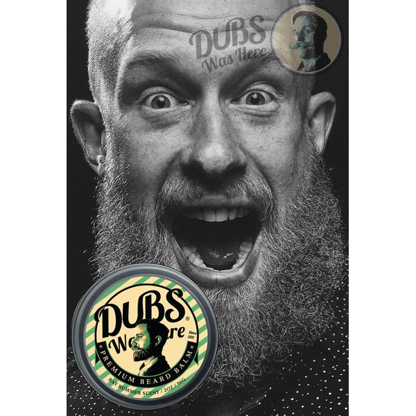 Dubs Was Here Beard Balm and Conditioner 2 oz - BAY RUM scent