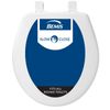 Bemis Slow Close Toilet Seat Round White Easy Clean Hinges Durable Plastic