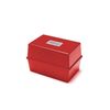 Deflecto Value Size 5 x 3 Index Card Box - Red