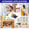5Pcs Soda Can Organizer for Refrigerator Self-Pushing Drink Black