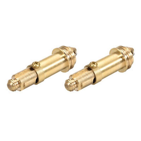 Pop Up Bolt Basin Bath Sink Drain Waste Click Clack Brass Push Spring Plug 2Pcs