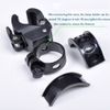 1-Pack 90° Rotation Bicycle Mount Holder Bracket for Flashlight Torch Clip Clamp