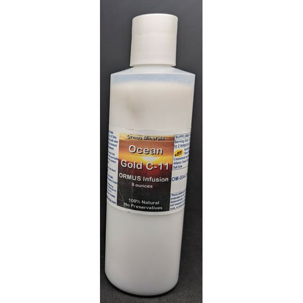Ormus c11 Manna - 8oz, Monatomic m-state gold liquid Ormus, Balanced Foundation
