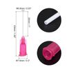 20Pcs 25G Dispensing Needles 1" PP Needle Tips with Flexible Needle Red