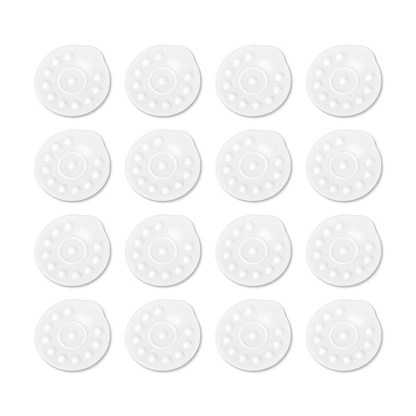 16pcs Silicone Membrane Replacement for Medela, BPA Free Breast Pump Parts Spare Accessories for Manual and Electric Breast Pump (White)