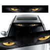 3D Yellow Eye Leopard Sticker Decor Decal Sunshade For Car Front Rear Windshield