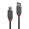 LINDY 5m USB 2.0 Type A to B Cable, Anthra Line