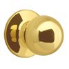 Design House 783191 Ball Knob, Polished Brass