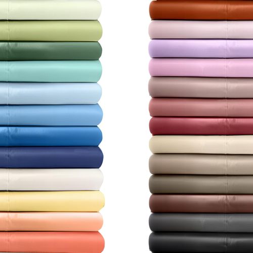 Twin XL Size Flat Bed Sheet - Hotel Luxury Single Flat Sheet Only - Wrinkle Free & Fade Resistant Flat Sheet - Extra Soft, Breathable Bedding for Women, Men, Kids & Teens - White Flat Sheet Only