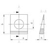 Square Wedge Washers DIN 435 A4 11 (Pack of 50)
