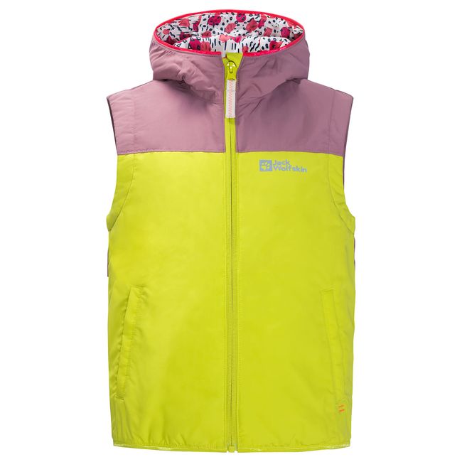 Jack Wolfskin Mädchen Villi Vest K Weste, Green Banana, 116