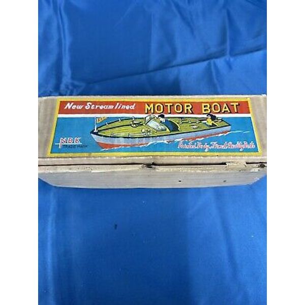 New Stream Lined Motor Boat NBK Vintage Toy