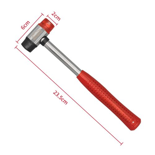 HOUSERAN Rubber Mallet, Double Head Rubber Mallet, Rubber Mallet, Camping, Soft Mallet, Non-Rebound Soft Mini Rubber Mallet, Soft Hammer for Leather, Wood, Jewellery, Plastic