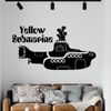 Yellow Submarine - Wall Art Decal Sticker [Light Grey]