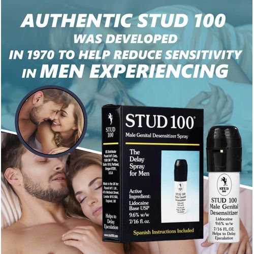Stud 100 Male Genital Desensitizer Spray, 7/16- Fl Ounce Box