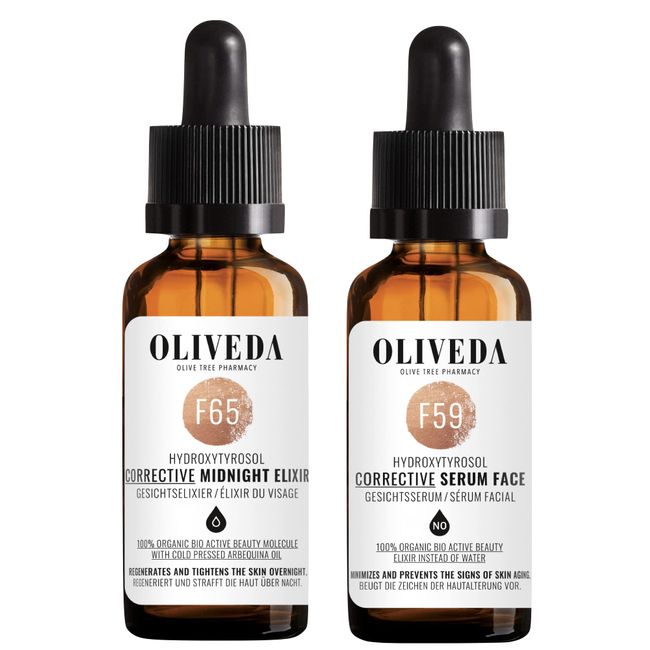 Oliveda F65 Corrective Midnight Face Elixier 30ml + F59 Corrective Gesichtsserum 30ml