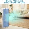 4 Pack H13 HEPA Air Purifier Filter Replacement For Membrane Solutions MS18 MS19