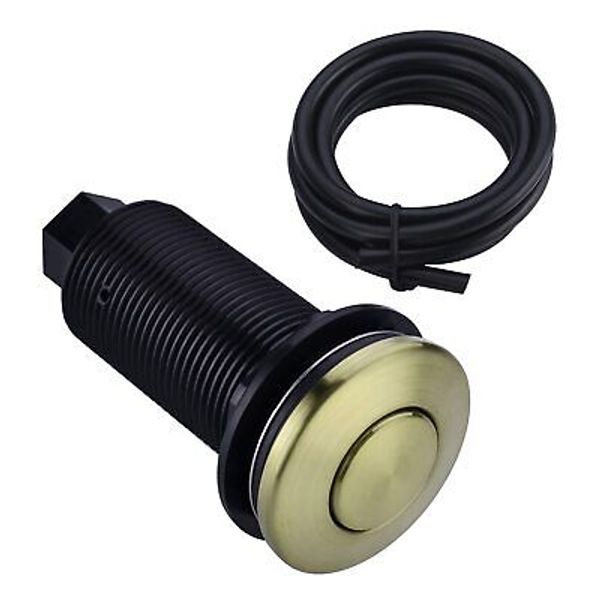 Ill Sink Top Garbage Disposal Air Switch Button With Air Hose Brushed Goldlong B