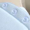 Bath Pillow Comfortable Bath Cushion with Suction Cup Waterproof Neck Support Bathing Accessories for Tub (Light Blue)