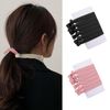 Non-marking Hair Ties, Set of 12, Hair Ties, Korean Style, 2 Colors, Stylish, Simple, Plain, Thick, Healthy, High Elasticity, Hair Accessories, Sports, Daily Use, Commuting to Work or School, Unisex (Black &amp; Pink)