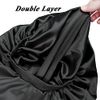 Long Braids Satin Bonnet Jumbo Sleep Cap to Protect Hair Black