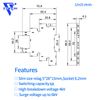 Electromagnetic Relay 60V DC/AC SPDT Converting 110V Through Socket 6A with LED Indicator, Socket Base, DIN Rail, Ultra Thin 6.2mm, UL/CE/VDE Certification
