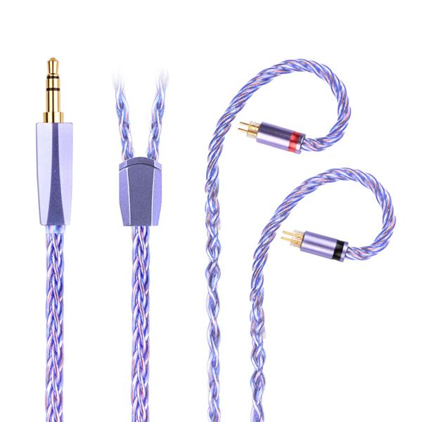 NICEHCK SpaceCloud Ultra Earphone Re-Cable 6N Silver Plated Monocrystalline Copper and 7N Single Crystal Copper Wire Mix 0.78 2Pin 3.5mm Plug HiFi Metal Connector Detachable Soft Upgrade Cable Upper