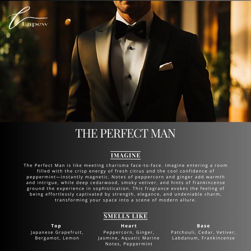 Lapew The Perfect Man Scented Mop Soap Concentrate 36 oz | Premium Fragranced Floor Cleaner | Streak-Free | Hard Floor Cleaning Solution | Eco Friendly | Made in USA