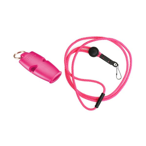 Fox 40 Micro Pealess Safety Whistle with Lanyard 110 dB Pink 9513-0408