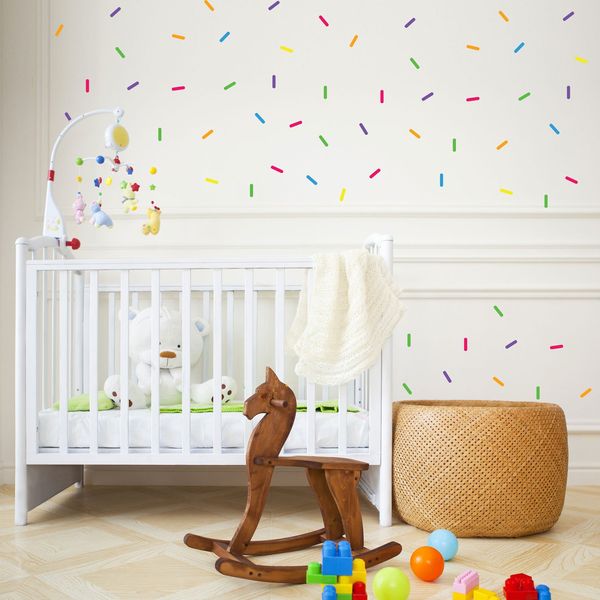 Rainbow Sprinkle Decal Set - Rainbow Dessert Decal by Chromantics